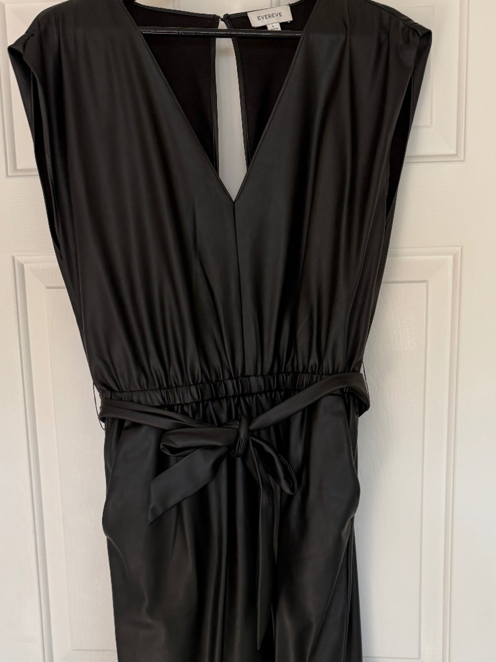 Faux Leather Jumpsuit